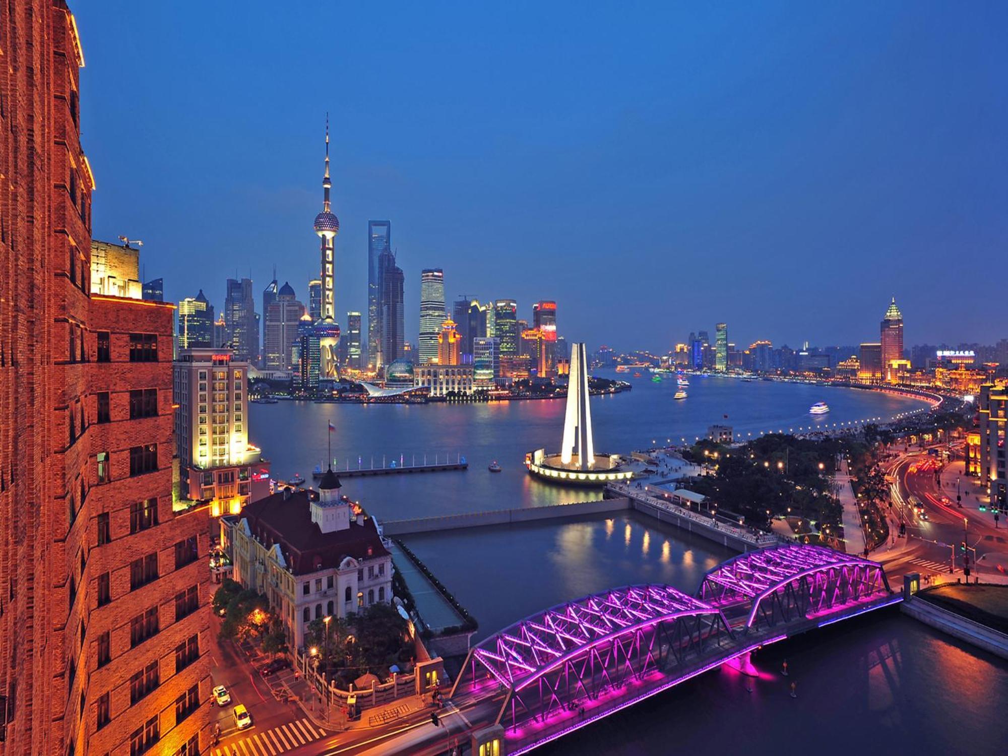 Broadway Mansions Hotel - On The Bund Shanghái Exterior foto